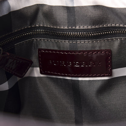 Burberry Patent Quilted Small Eastmore Landscape Tote Plum 8 of 10