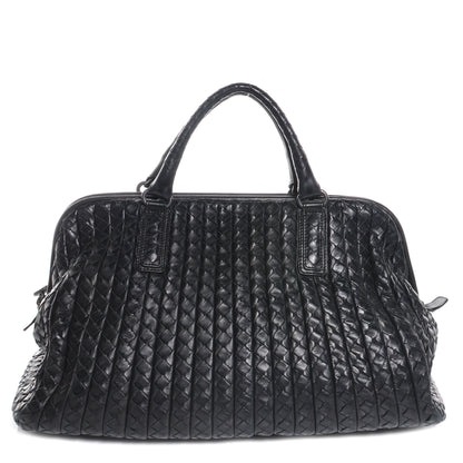 Bottega Veneta Nappa Intrecciato New Bond Satchel Nero Black 1 of 8