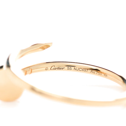 Cartier 18K Yellow Gold Small Juste Un Clou Ring 55 7.25 4 of 5