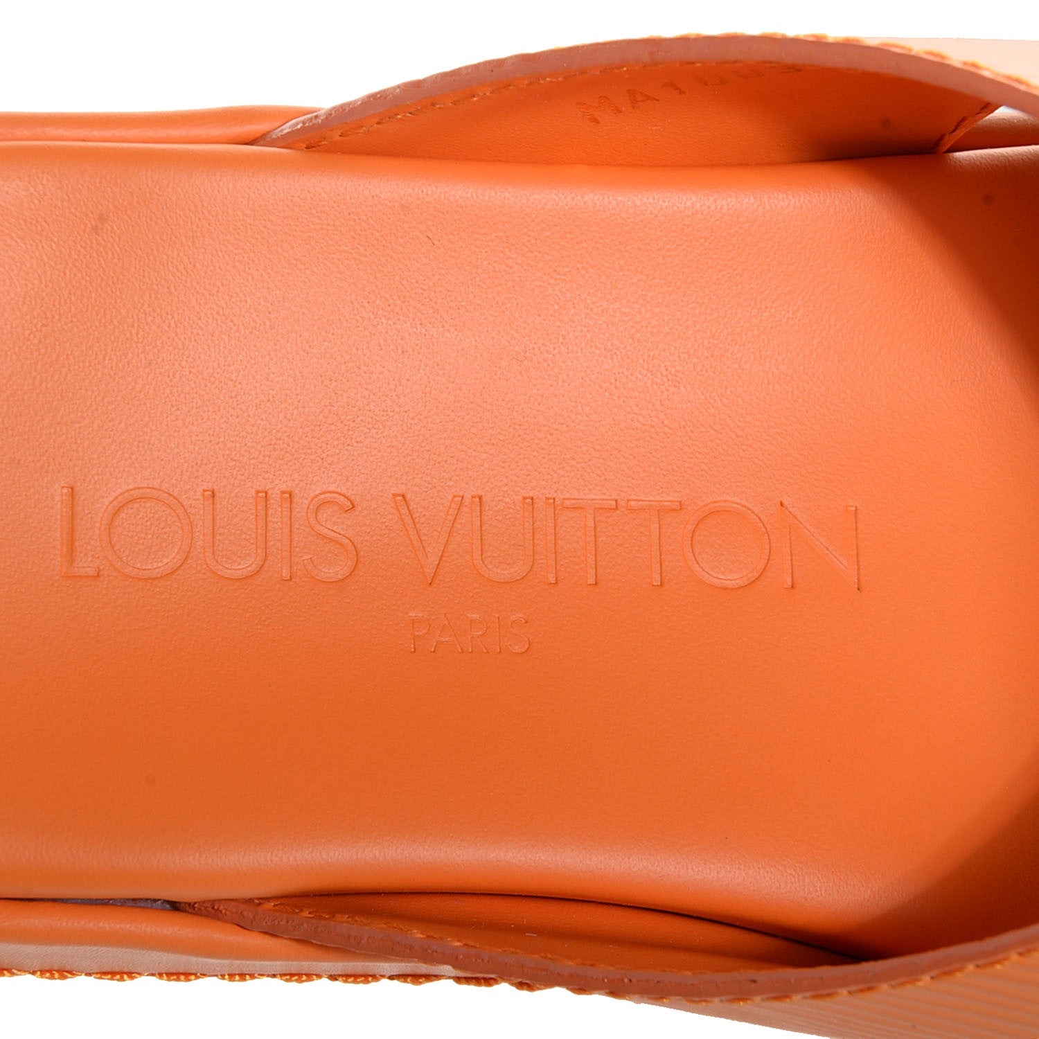 Louis Vuitton Epi Borneo Thong Sandals 36.5 Mandarine 6 of 7