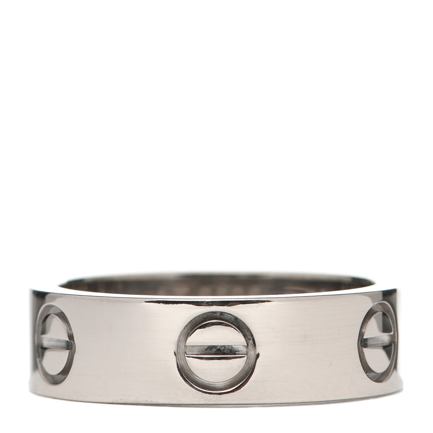 18K White Gold 5.5mm LOVE Ring 52 6