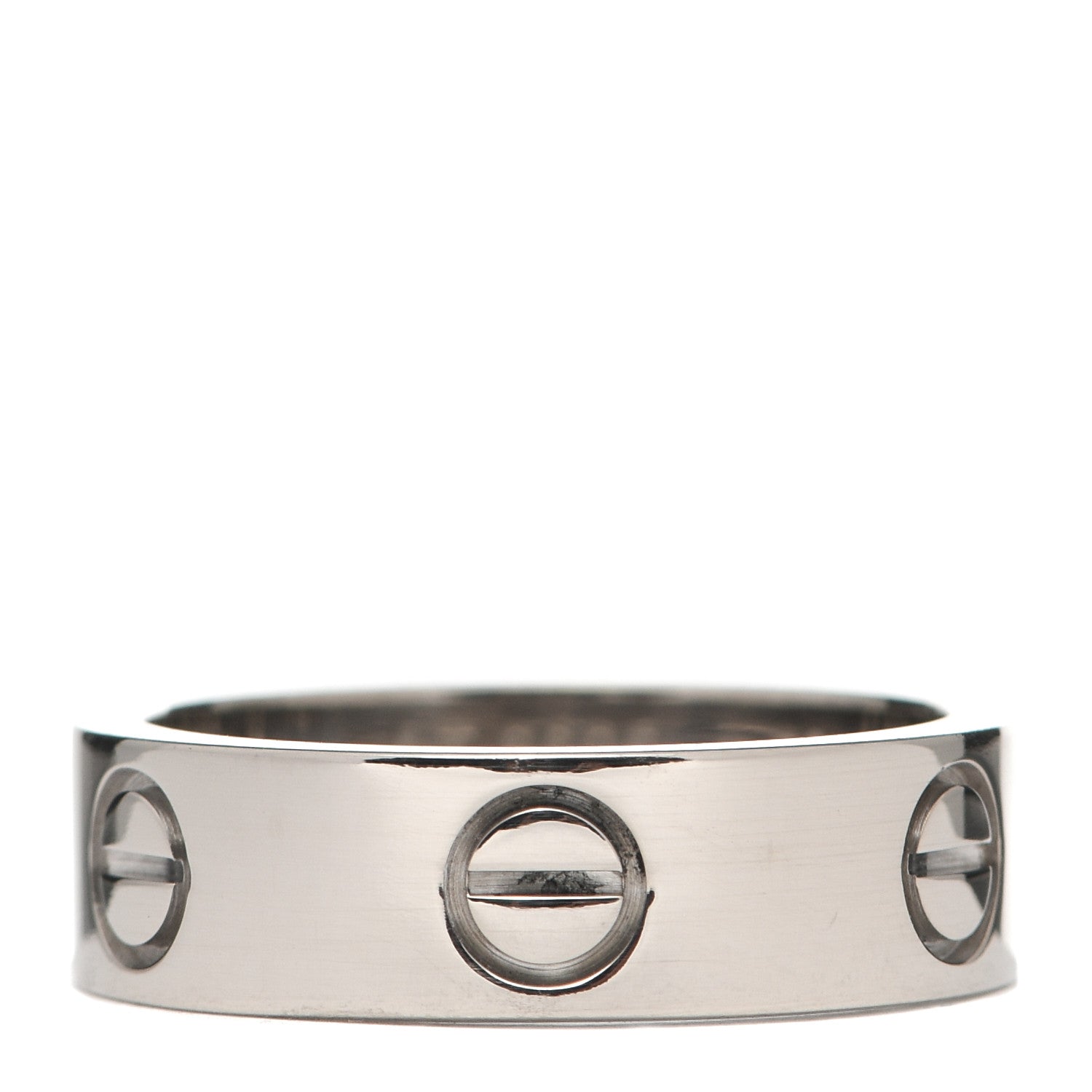 Cartier 18K White Gold 5.5mm LOVE Ring 52 6 3 of 4