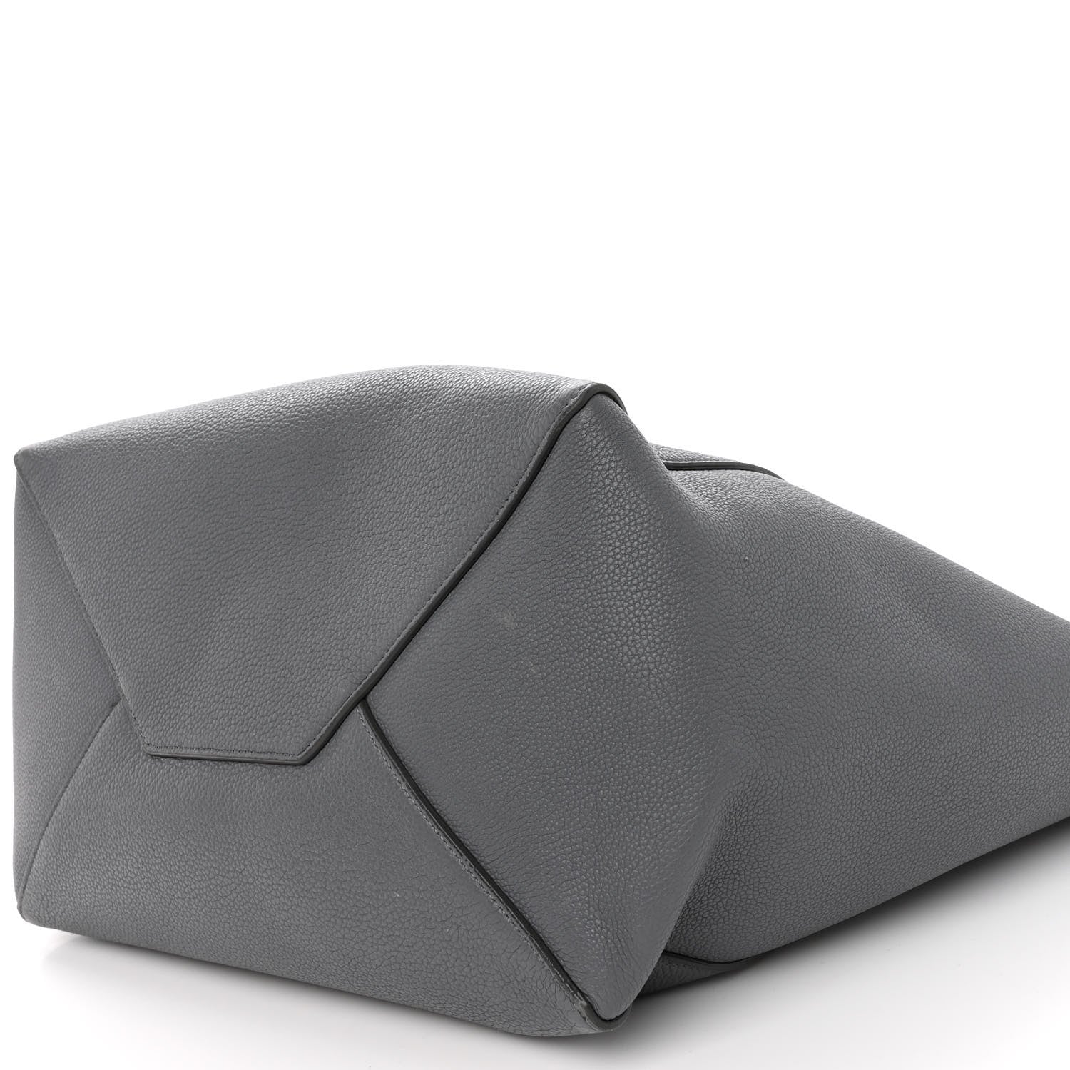 Celine Soft Grained Calfskin Small Belt Cabas Phantom Medium Grey 9 of 10