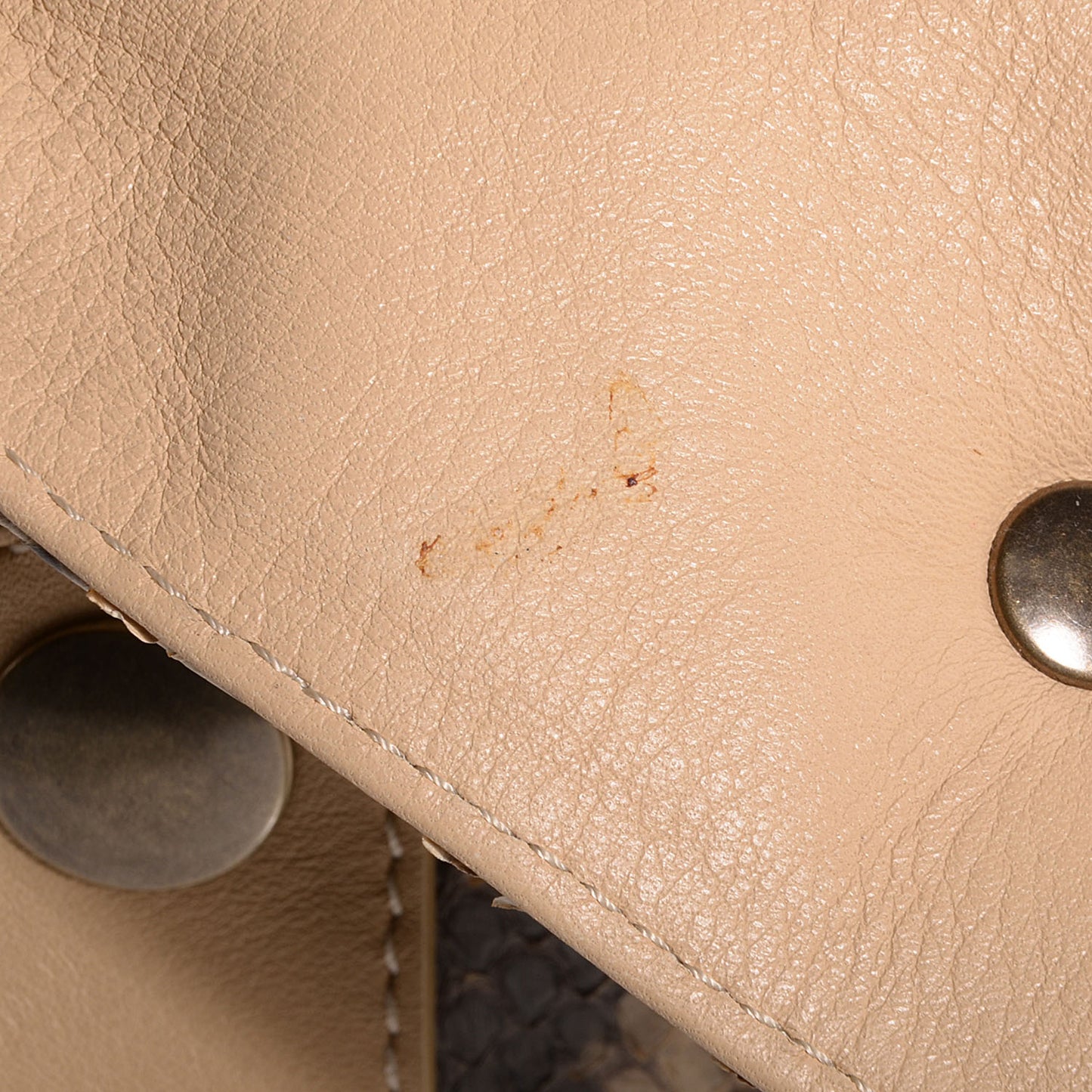Python Silverado Shoulder Bag Beige