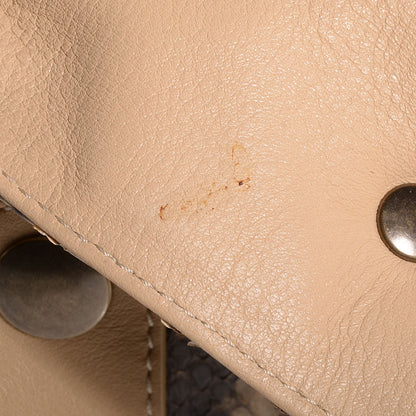 Chloe Python Silverado Shoulder Bag Beige 9 of 9