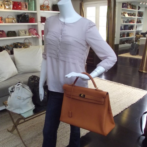 Hermes Togo Kelly 40 Pumpkin 2 of 11