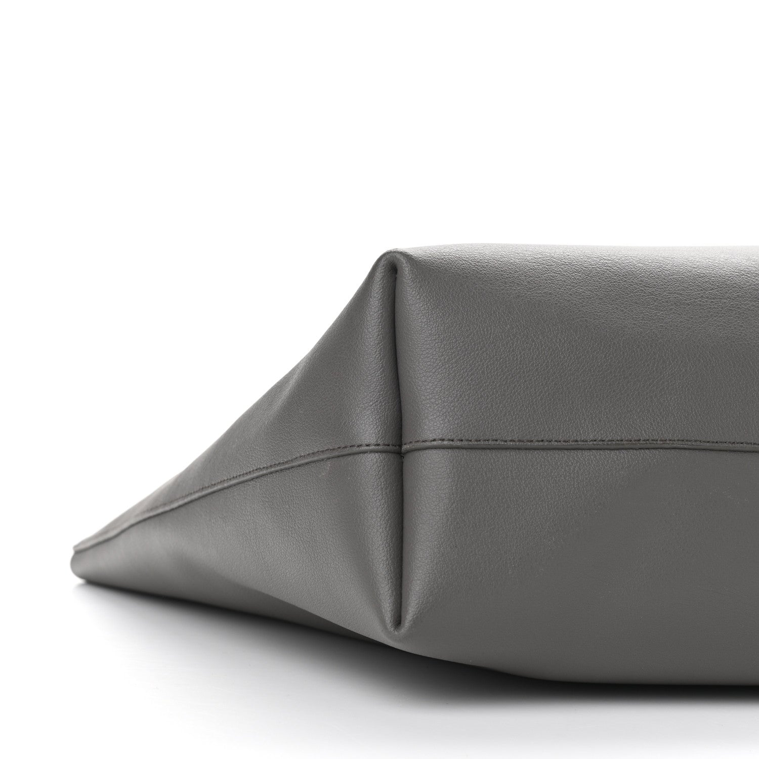 Saint Laurent Calfskin Large Shopping Tote Fog 8 of 9