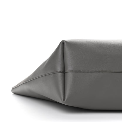 Saint Laurent Calfskin Large Shopping Tote Fog 8 of 9