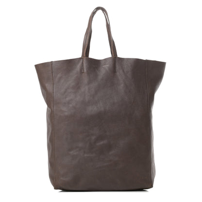 Celine Lambskin Vertical Cabas Brown 1 of 19