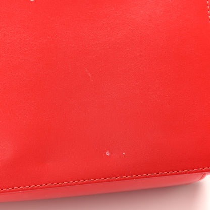 Off-White Calfskin Padded Diag Binder Flap Bag Red 11 of 12
