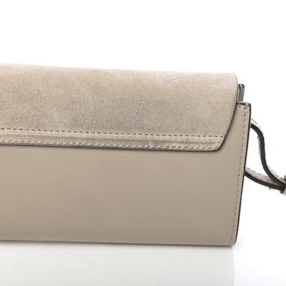 Chloe Suede Calfskin Mini Faye Shoulder Bag Motty Grey 11 of 11