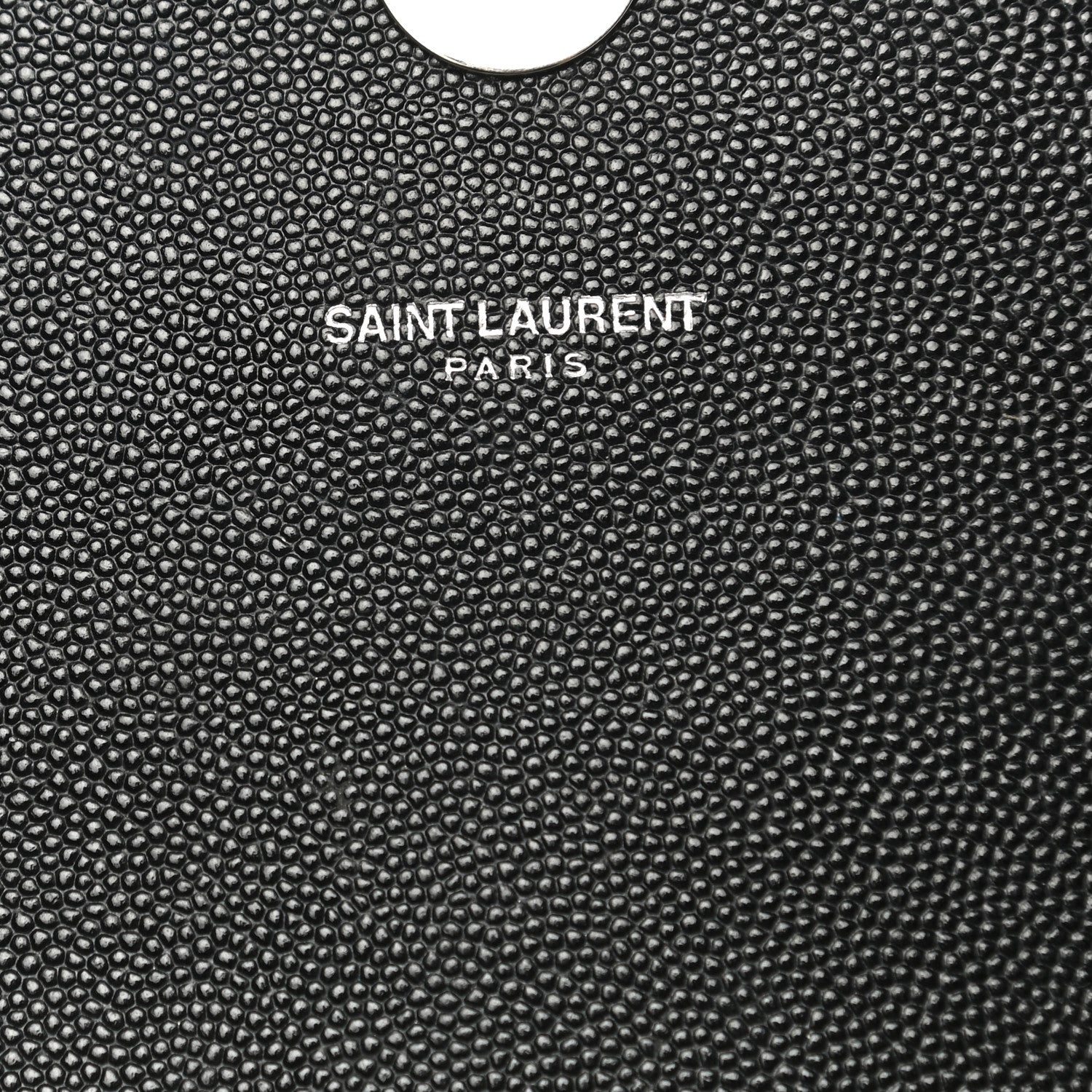 Saint Laurent Grain De Poudre Textured Mixed Matelasse Large Triquilt Monogram Monochrome Satchel Black 6 of 14