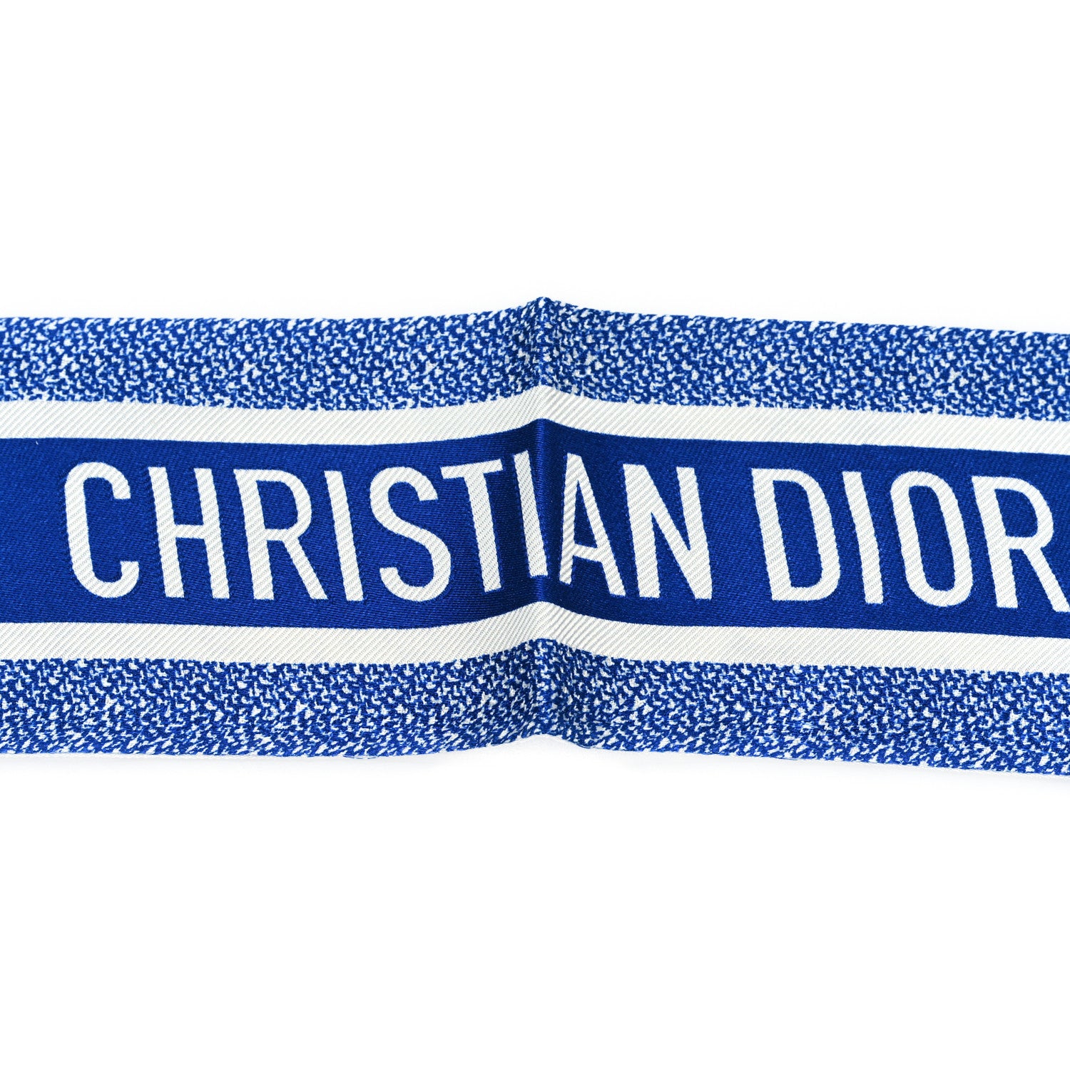 Christian Dior Silk Toile De Jouy Mitzah Scarf Blue 3 of 3