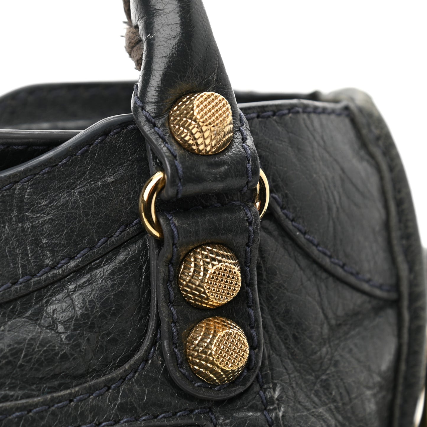 Agneau Giant 12 Gold Hardware Mini City Anthracite