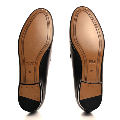 Gucci Calfskin Womens Jordaan Loafers 37 Black 5 of 8