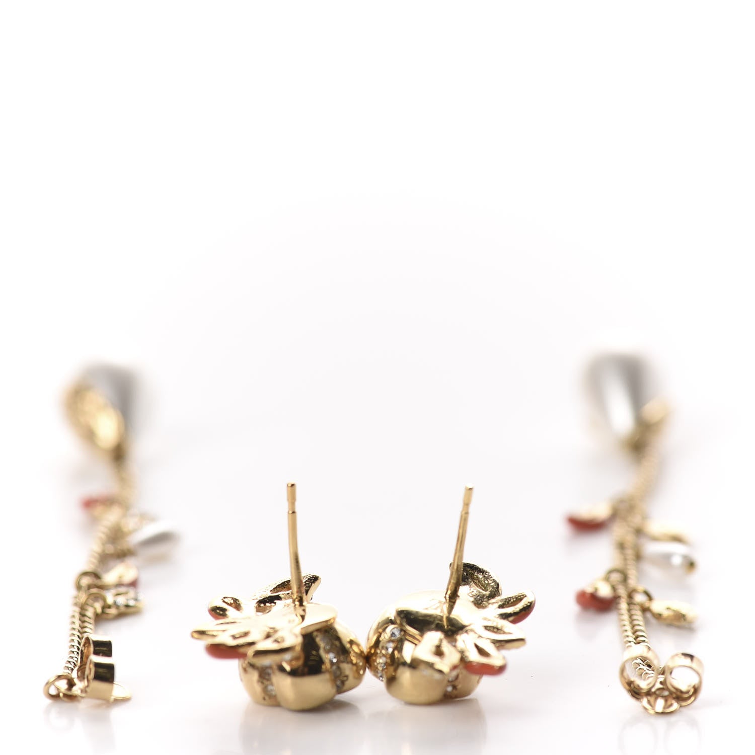 Louis Vuitton Miss Windsor Flower Earrings Gold 3 of 4