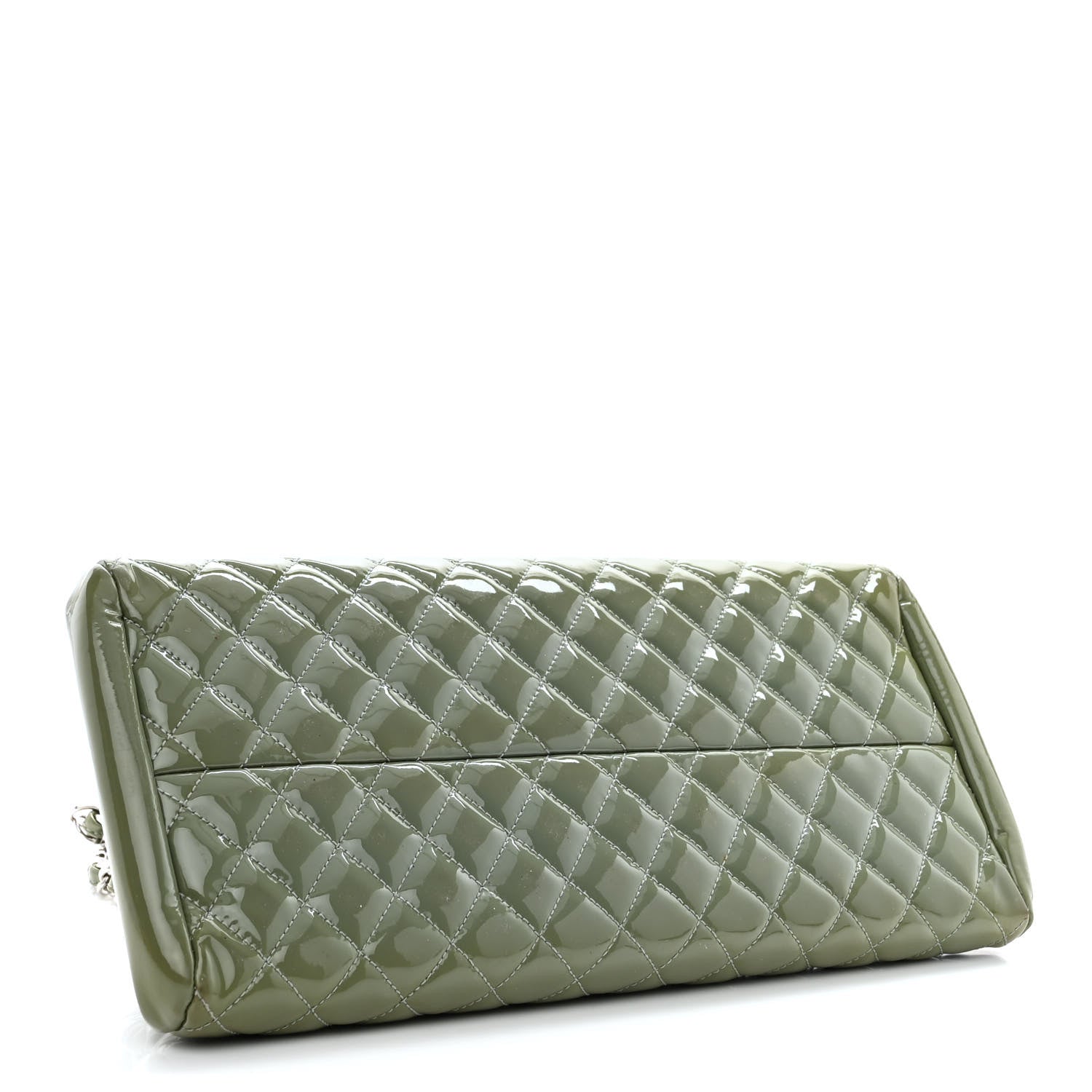 Chanel Patent Quilted Medium Just Mademoiselle Green 4 of 12