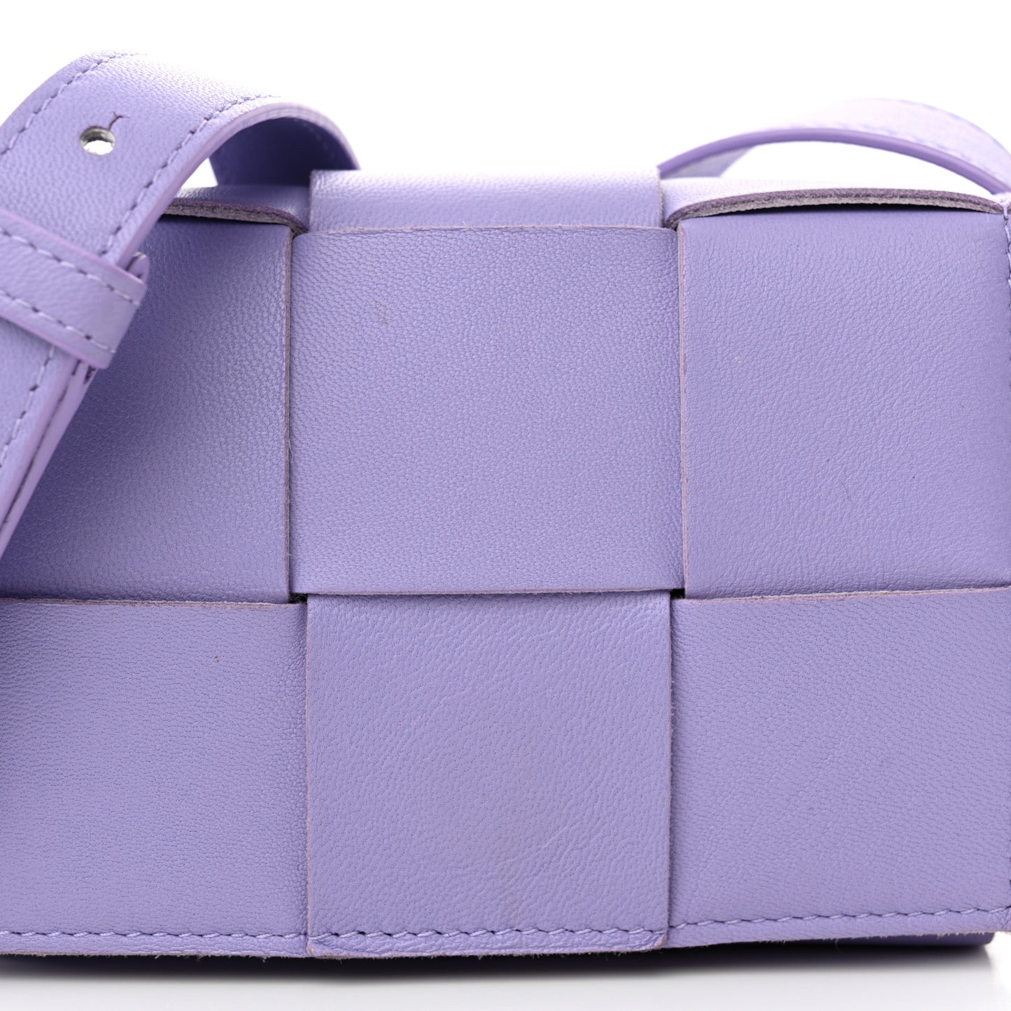 Lambskin Intreccio Candy Cassette Crossbody Bag Wisteria