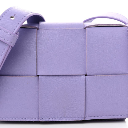 Bottega Veneta Lambskin Intreccio Candy Cassette Crossbody Bag Wisteria 7 of 10