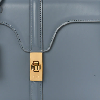 Celine Satinated Calfskin Small 16 Top Handle Bag Pale Blue 7 of 9