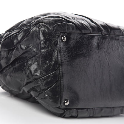 Chanel Glazed Calfskin Twisted Tote Black 10 of 15