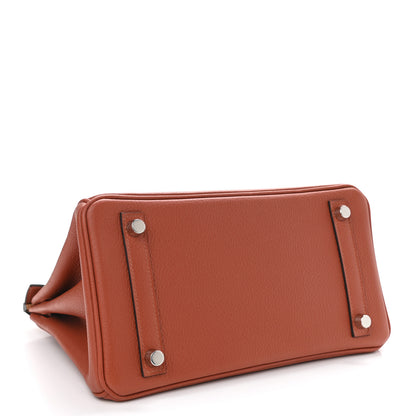 Hermes Taurillon Novillo Verso Birkin 25 Terre Battue Sesame 4 of 11