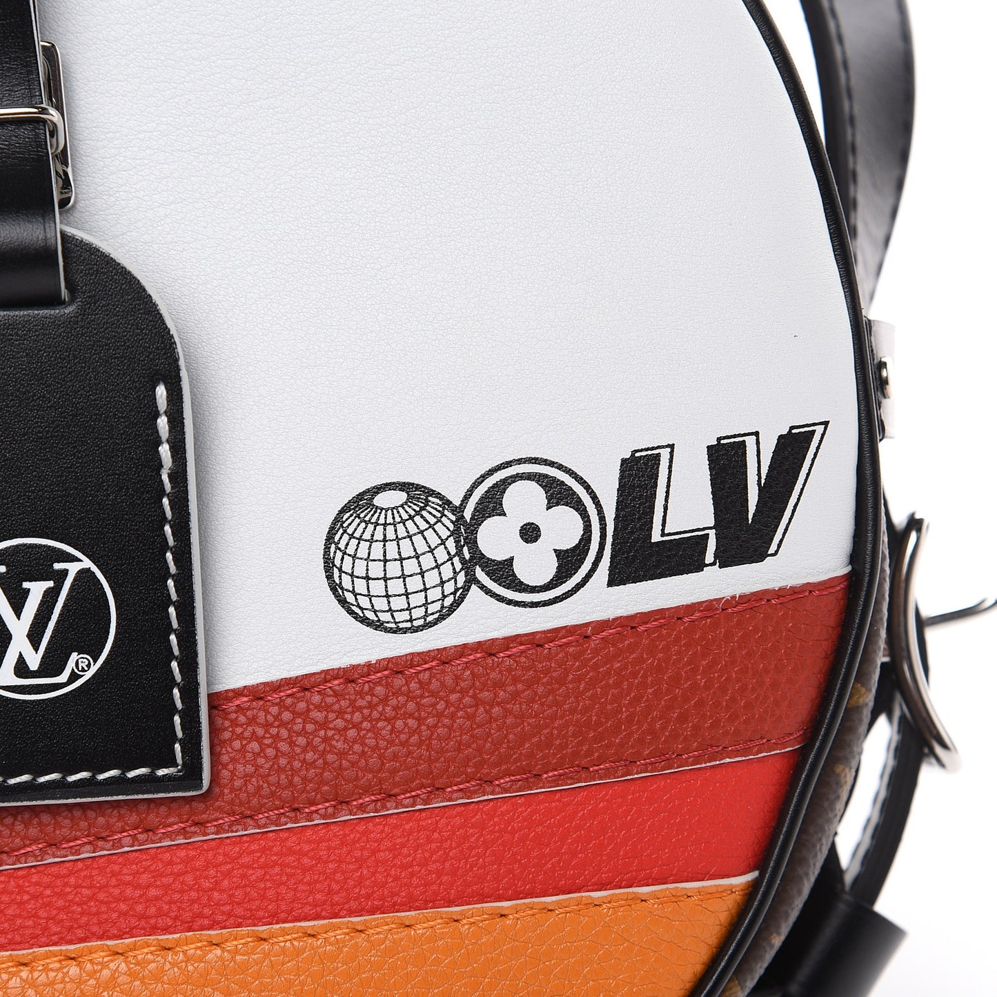 Calfskin Monogram LV Airline Boite Chapeau Souple White