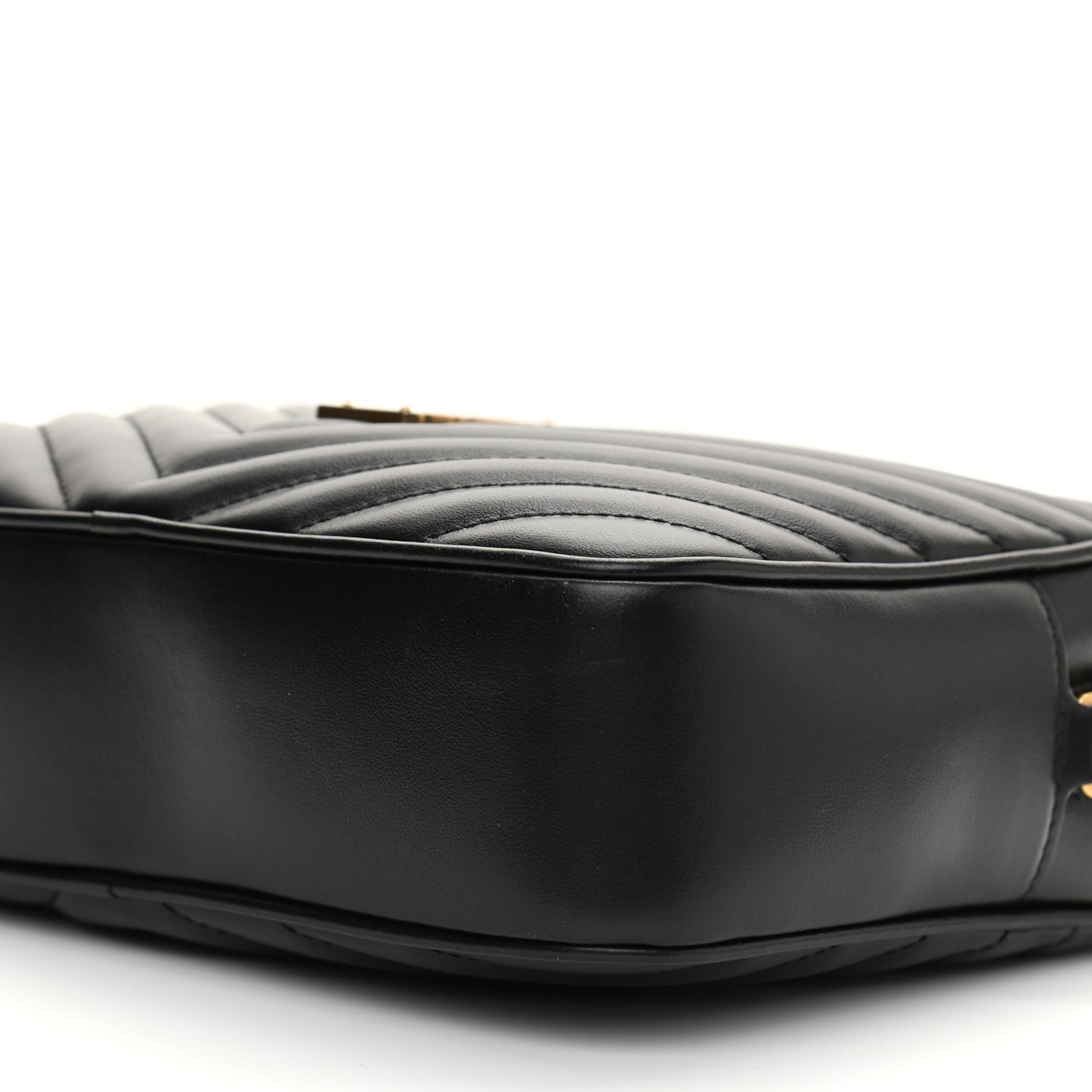 Calfskin Matelasse Monogram Lou Camera Bag Black