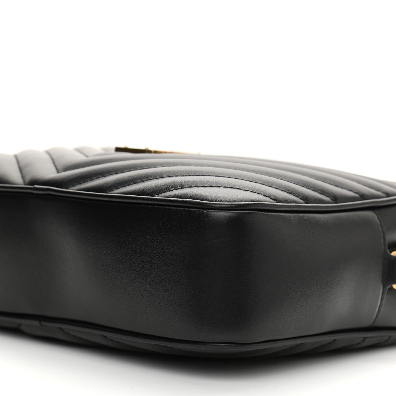 Saint Laurent Calfskin Matelasse Monogram Lou Camera Bag Black 10 of 11