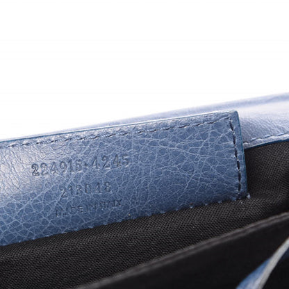 Balenciaga Agneau Classic Hardware Envelope Clutch Atlantique 6 of 16