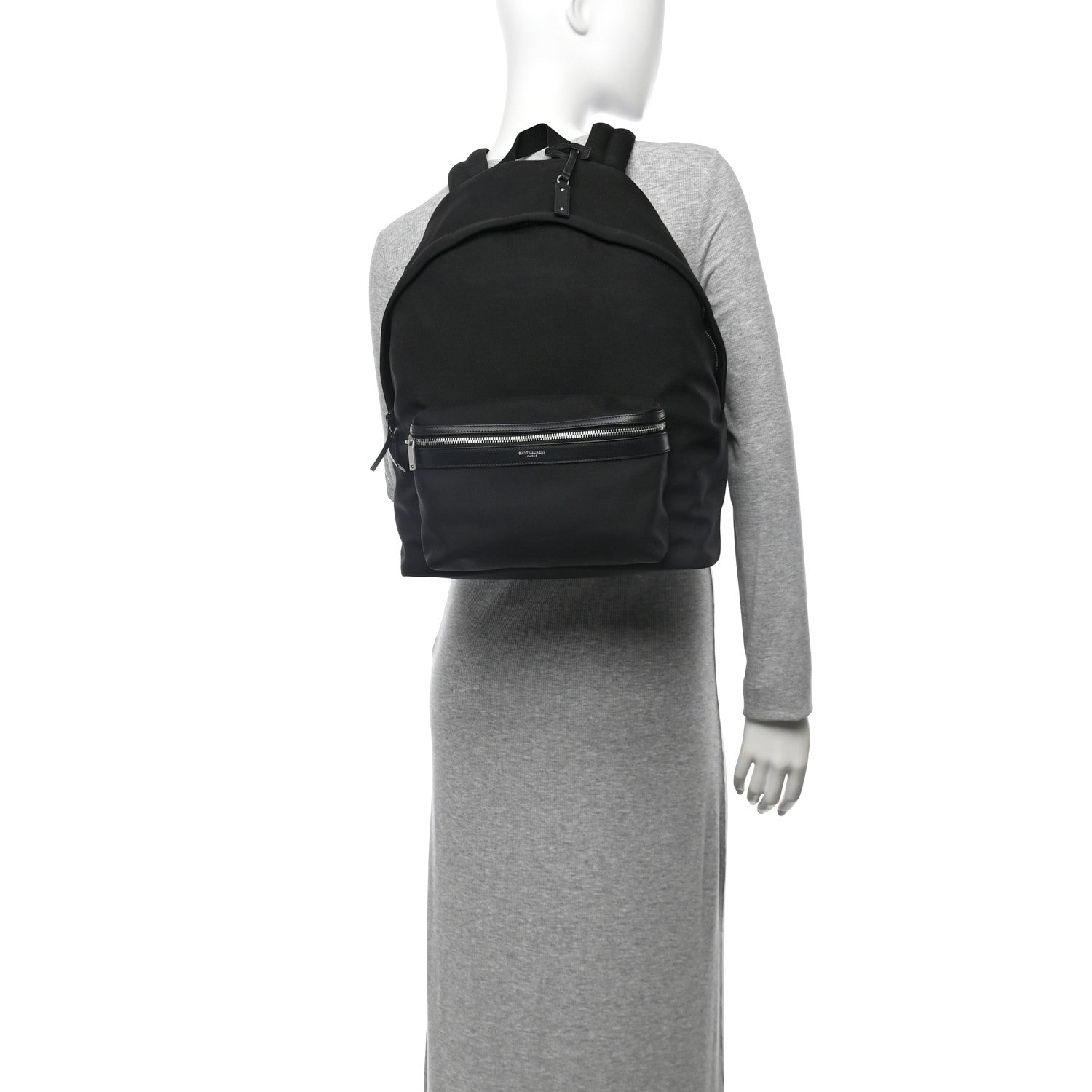 Saint Laurent Canvas City Backpack Black 2 of 10