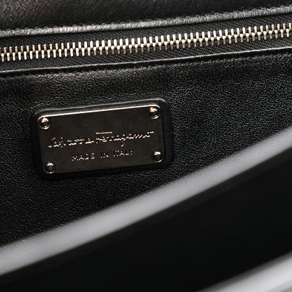 Salvatore Ferragamo Patent Jody Shoulder Bag Black 7 of 12