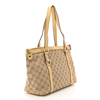 Gucci Monogram Medium Abbey Tote Yellow 3 of 10