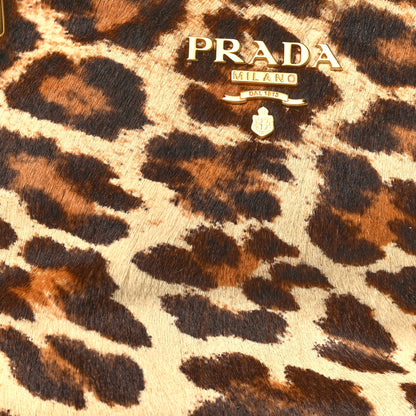 Prada Calf Hair Leopard Print Bag Avorio 7 of 9