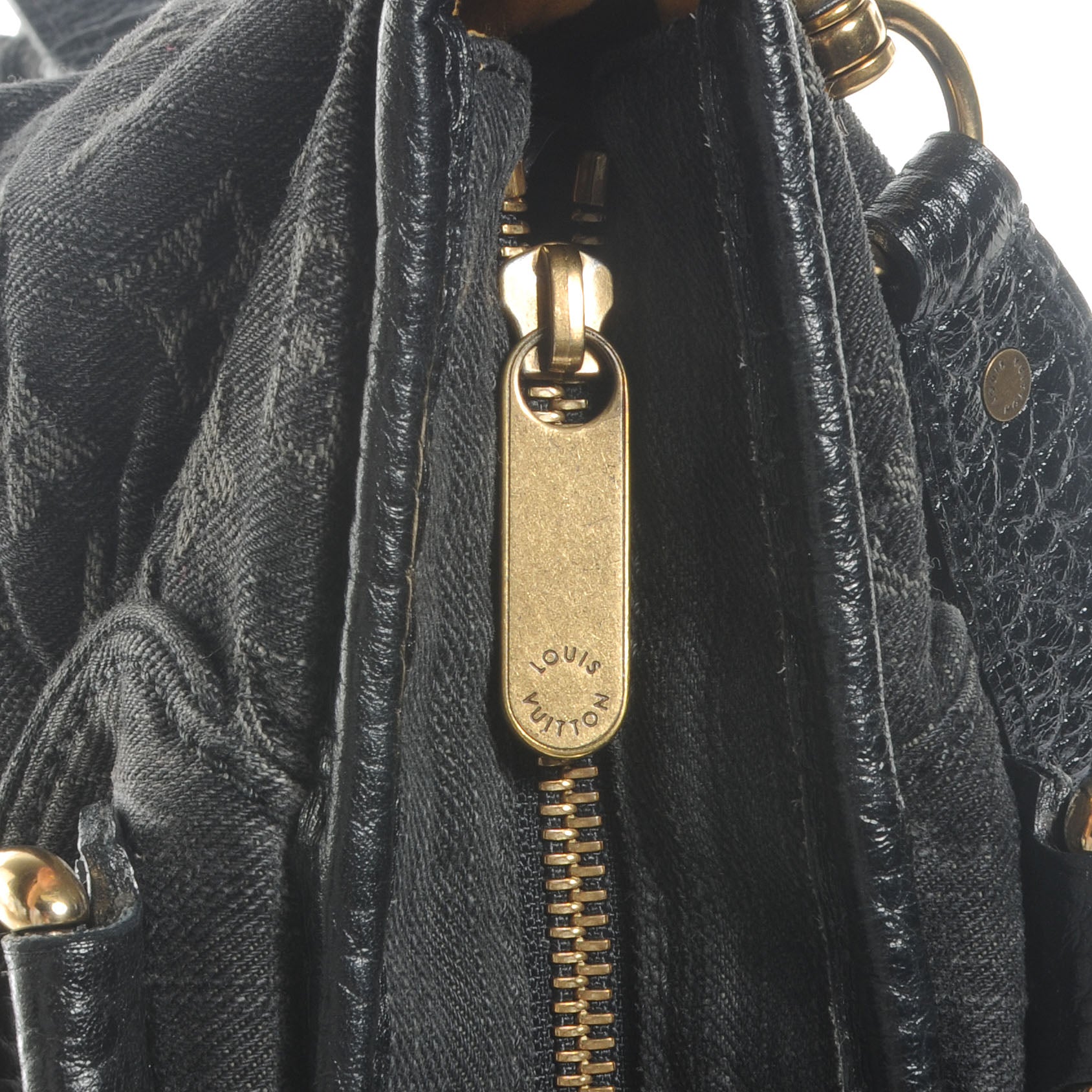 Louis Vuitton Denim Neo Cabby GM Black 4 of 8