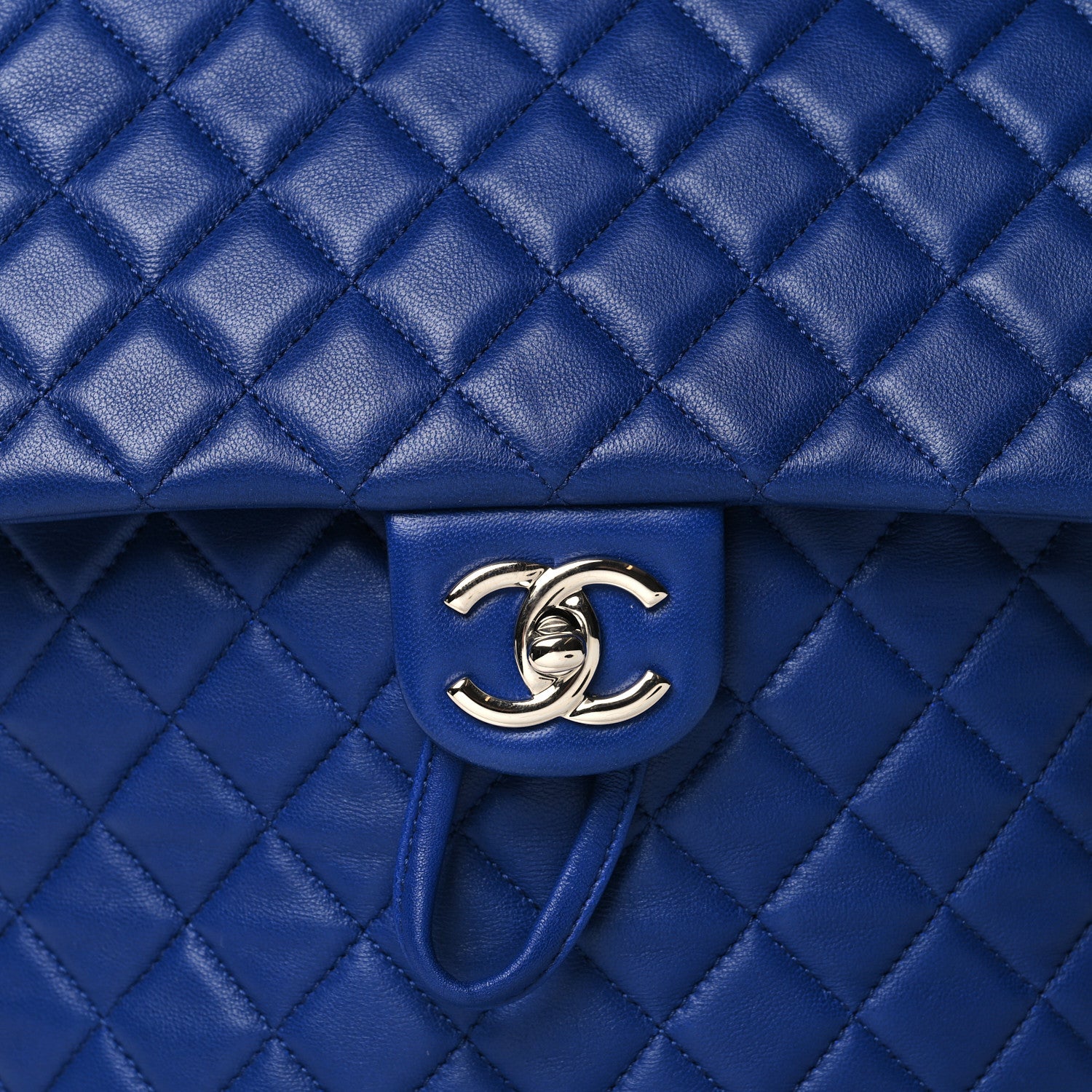 Chanel Calfskin Quilted Large Urban Spirit Backpack Navy 8 of 10