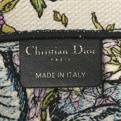 Christian Dior Canvas Embroidered Medium D-Constellation Book Tote Latte Multicolor 6 of 14