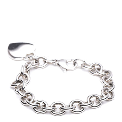 Tiffany Sterling Silver Heart Tag Charm Bracelet 3 of 5
