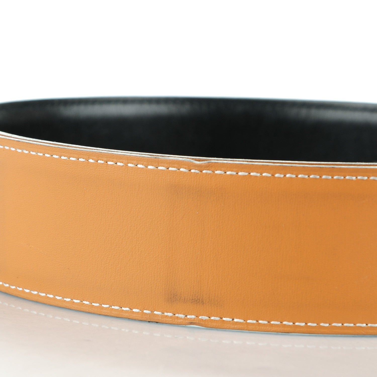 Hermes Box Chamonix 42mm Belt Strap 95 Black Natural 5 of 7