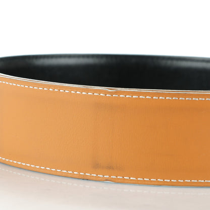 Hermes Box Chamonix 42mm Belt Strap 95 Black Natural 5 of 7