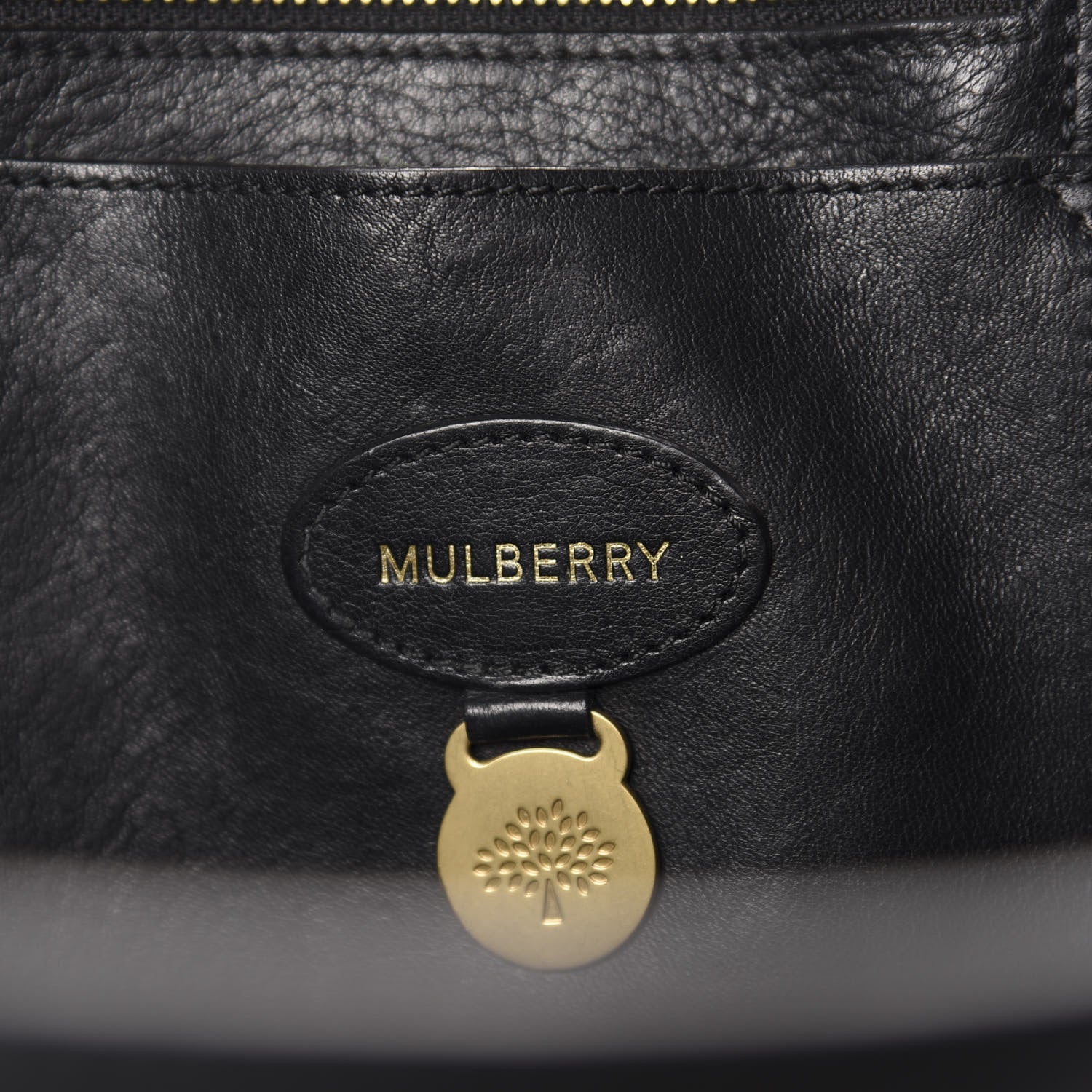 Mulberry Natural Leather Bayswater Black 9 of 10