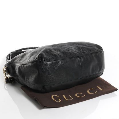 Gucci Leather G Wave Shoulder Bag Black 4 of 7