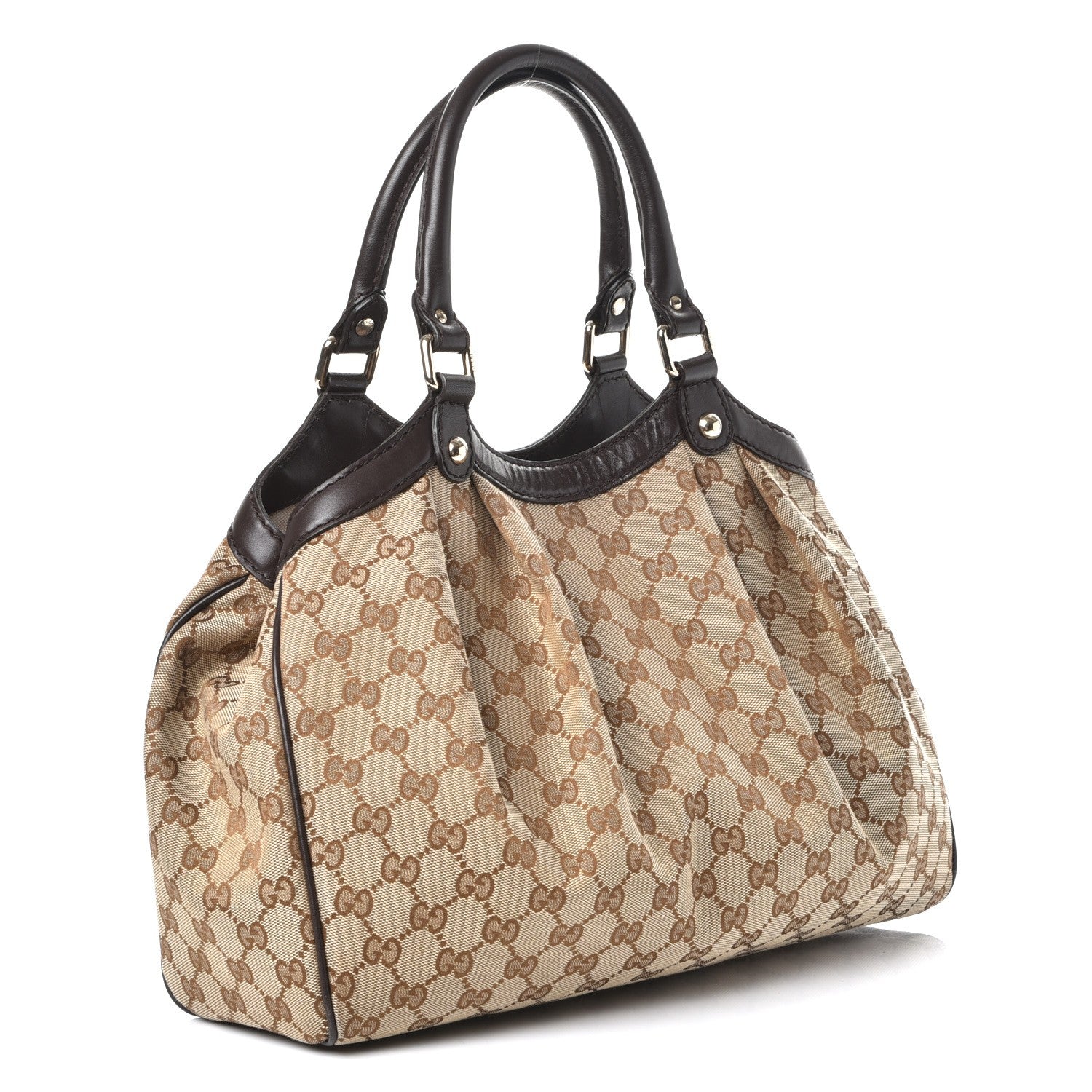 Gucci Monogram Medium Sukey Tote Dark Brown 3 of 7