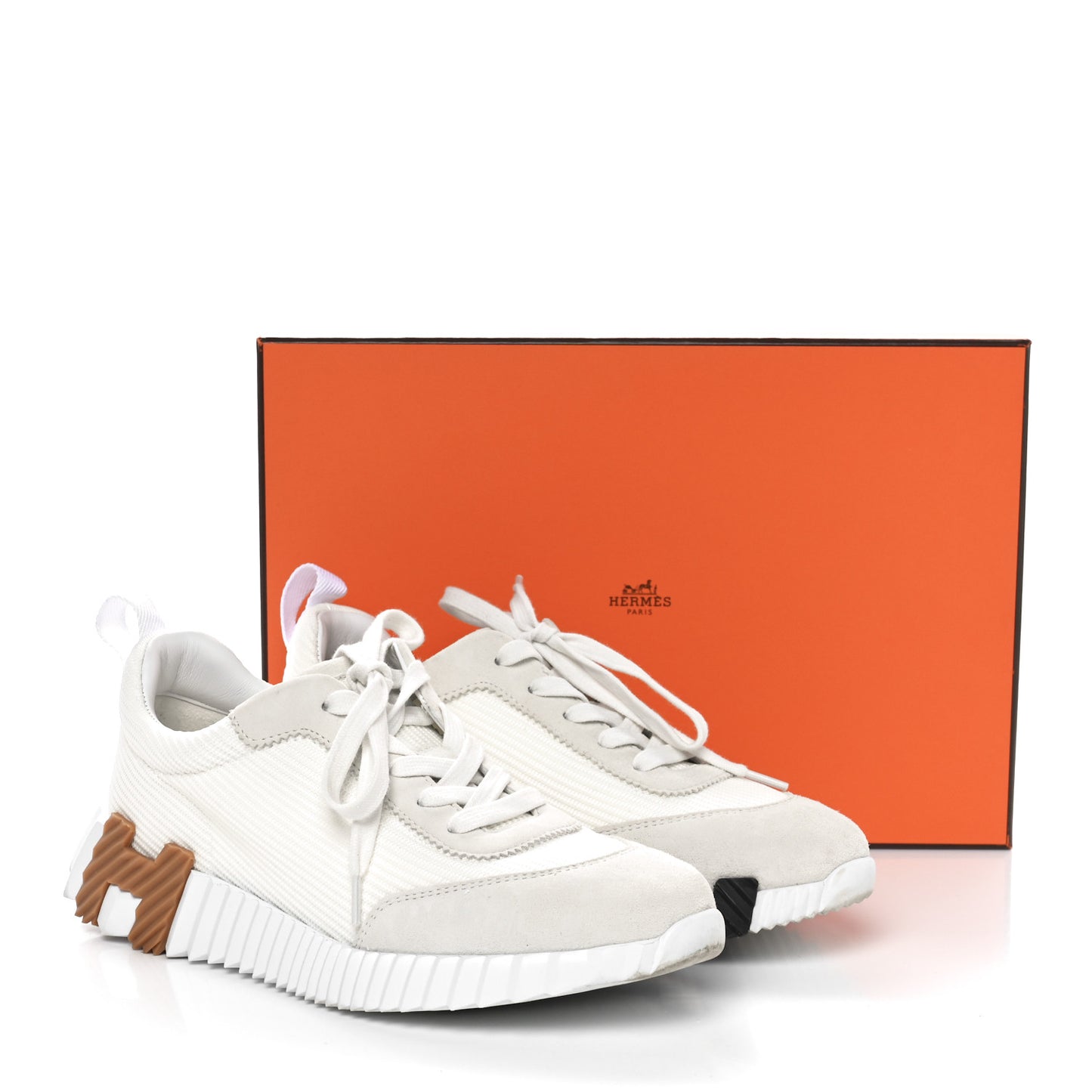Technical Mesh Suede Goatskin Bouncing Sneakers 37 White