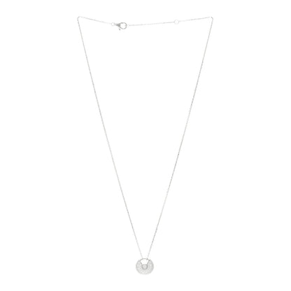 Cartier 18K White Gold Diamond XS Amulette de Cartier Pendant Necklace 3 of 5