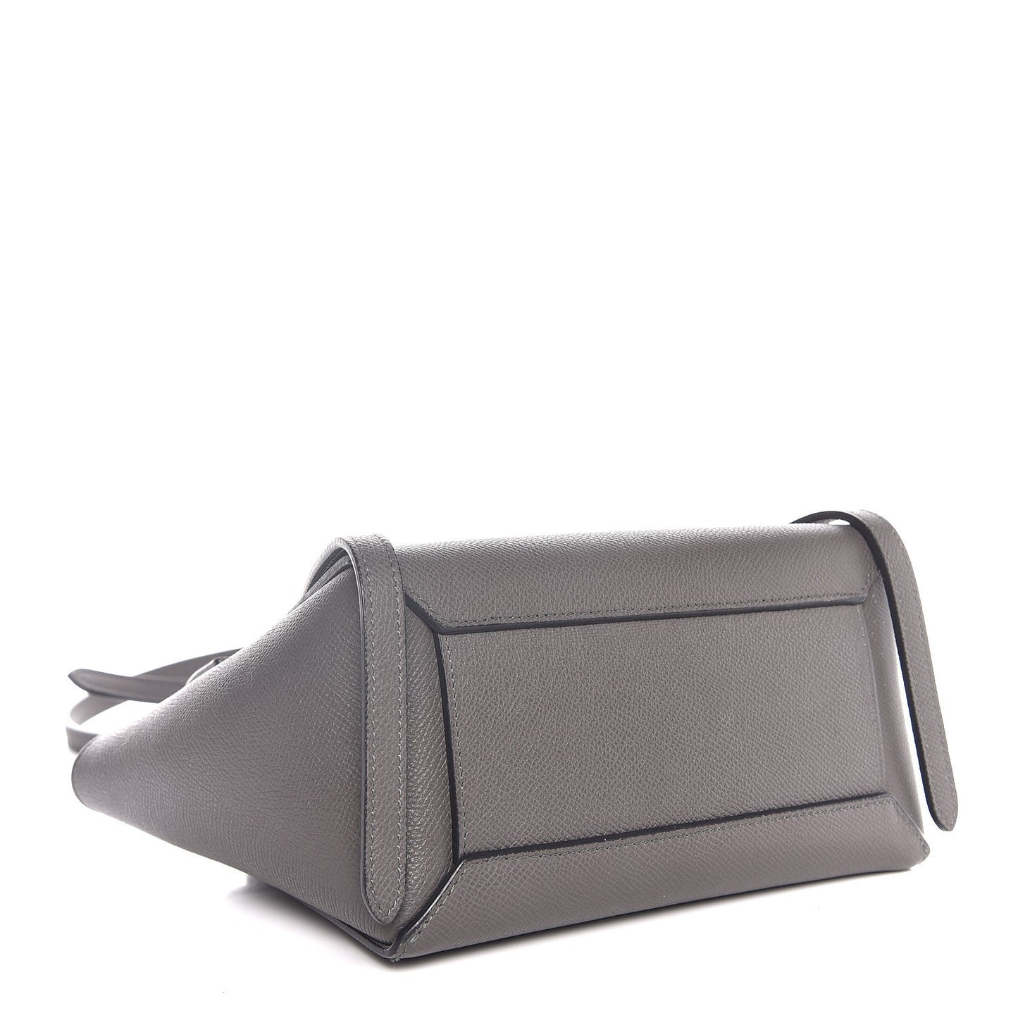 Grained Calfskin Nano Belt Bag Grey