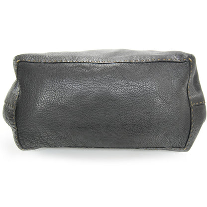 Fendi Calfskin Romano Selleria Adele 1328 Black 4 of 8