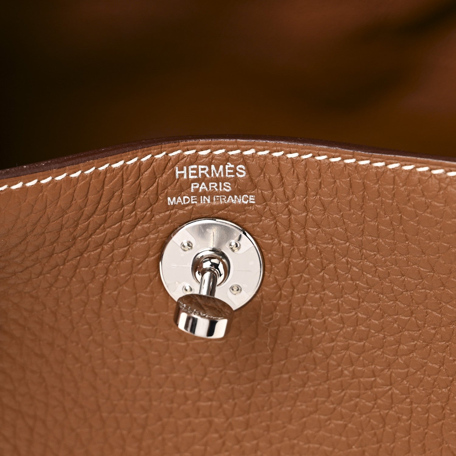 Hermes Taurillon Clemence Mini Lindy 20 Gold 6 of 11