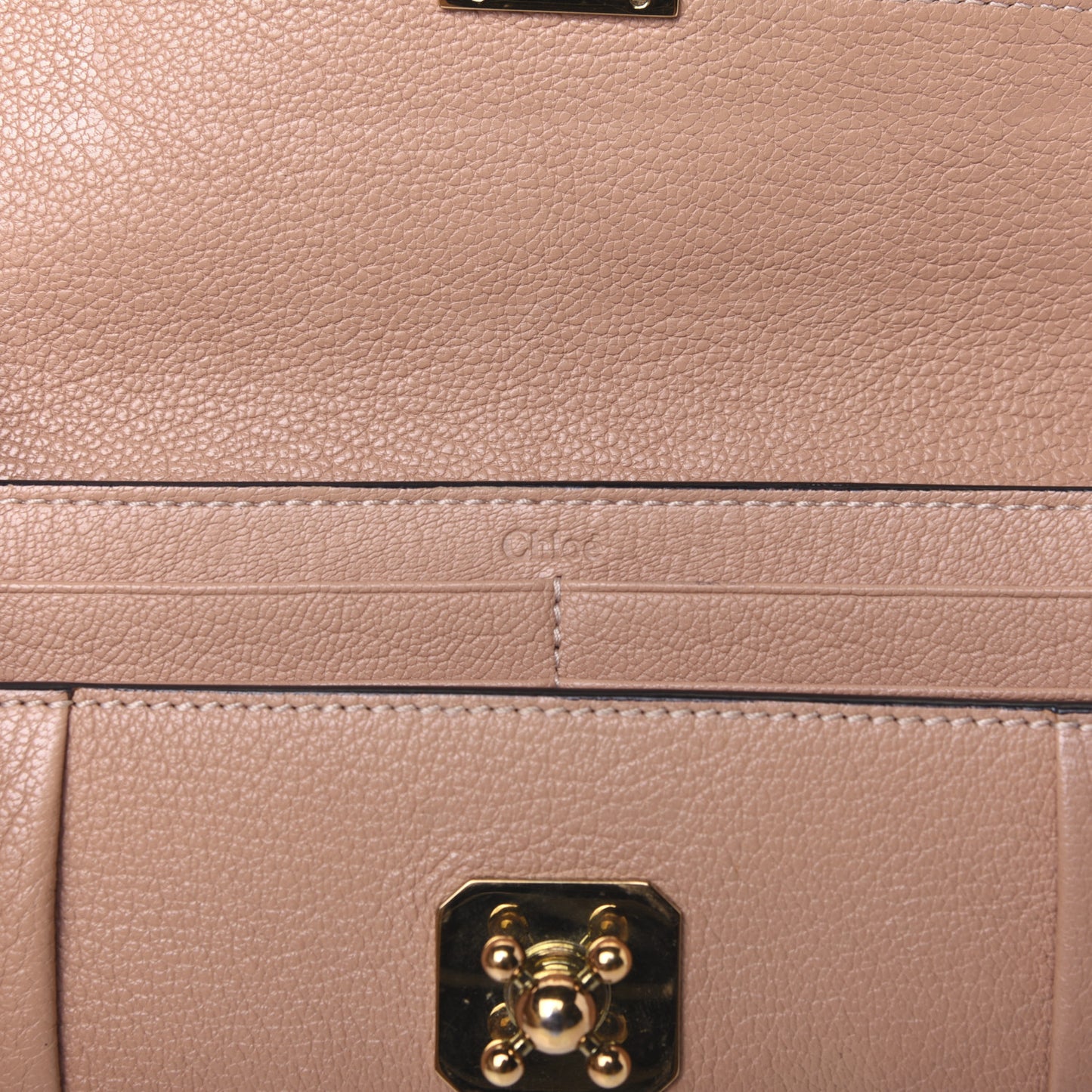 Goatskin Elsie Long Wallet Gingerbread