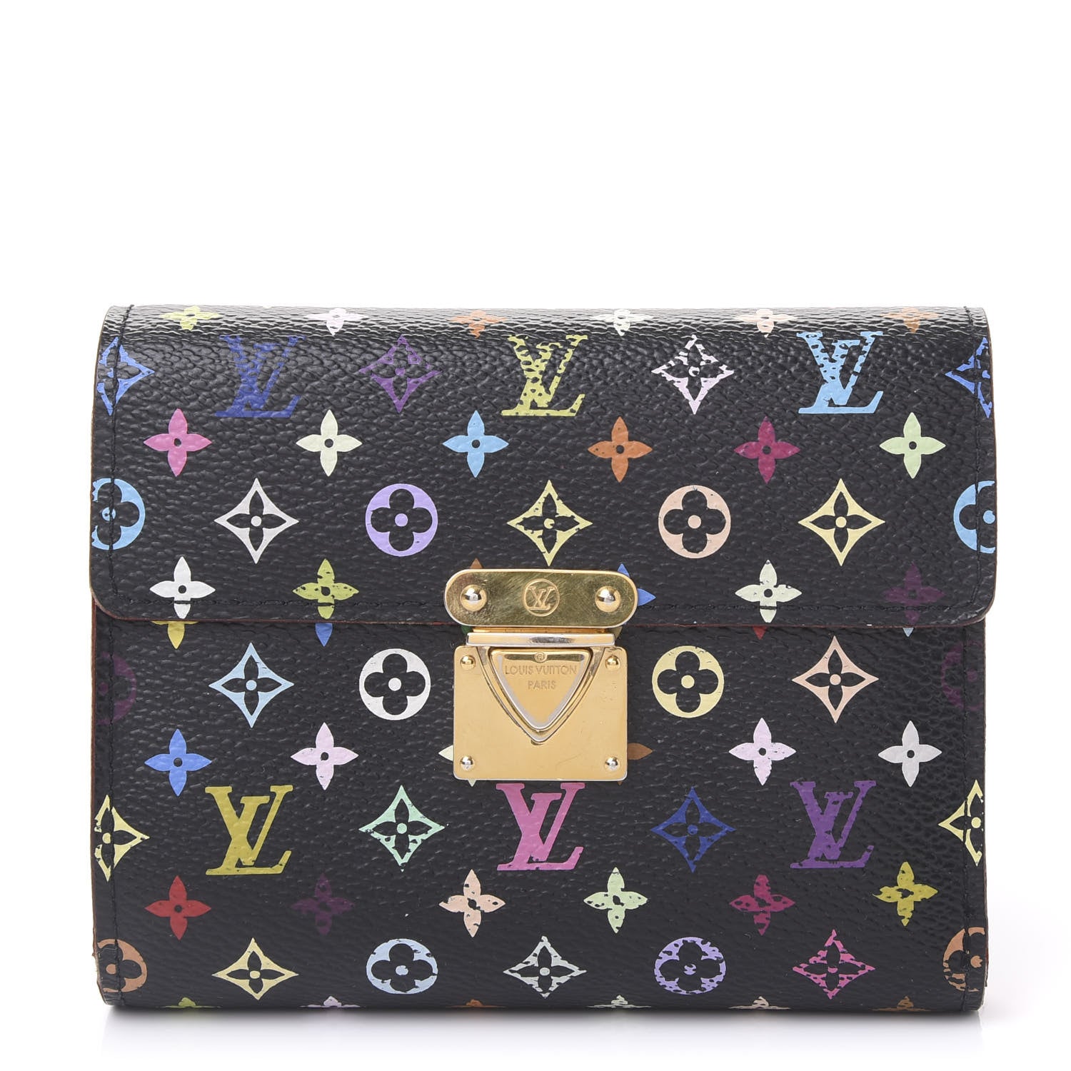 Louis Vuitton Monogram Multicolor Koala Wallet Black 1 of 10